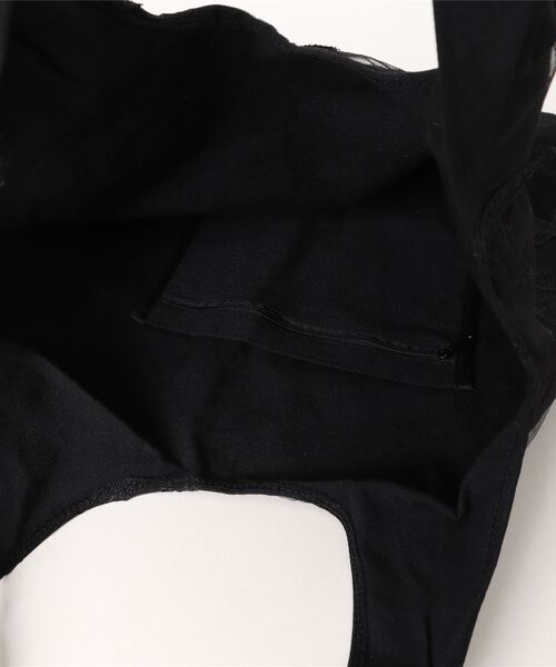 Fun & Daily（ファンアンドデイリー）の「レースバタフライキャンバスバッグ（トートバッグ・レディース・ホワイト/ブラック・FREE）」の5枚目の写真