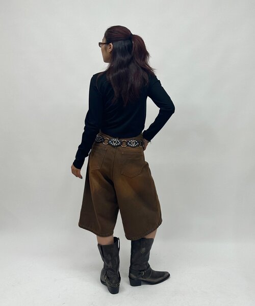 WHO'S WHO gallery（フーズフーギャラリー）の「【SLOPPY/スロッピー】フューチャーロゴドロストトップス（Tシャツ/カットソー・レディース・ブラック/オフホワイト/グレー・FREE）」の5枚目の写真