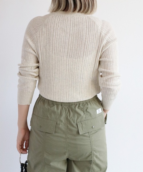 cepo(セポ)の「ランダムリブクルーネックニット(Tシャツ/カットソー・レディース・チャコール/グレー/オフホワイト・M)」の15枚目の写真