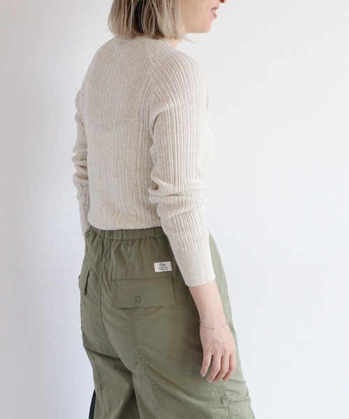cepo(セポ)の「ランダムリブクルーネックニット(Tシャツ/カットソー・レディース・チャコール/グレー/オフホワイト・M)」の16枚目の写真