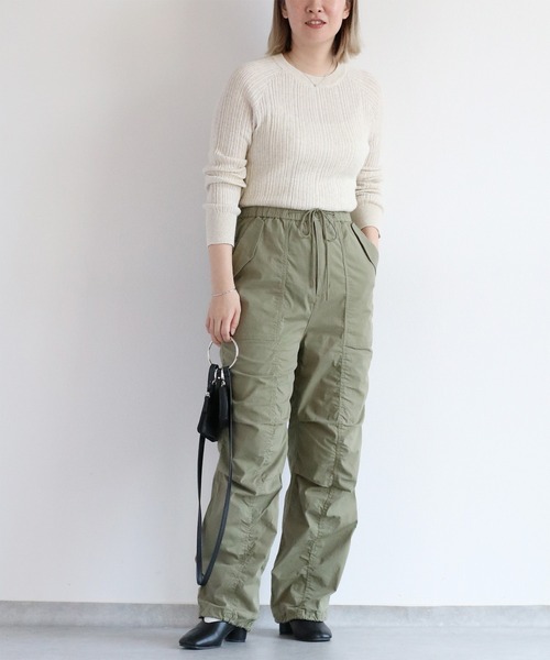 cepo(セポ)の「ランダムリブクルーネックニット(Tシャツ/カットソー・レディース・チャコール/グレー/オフホワイト・M)」の6枚目の写真