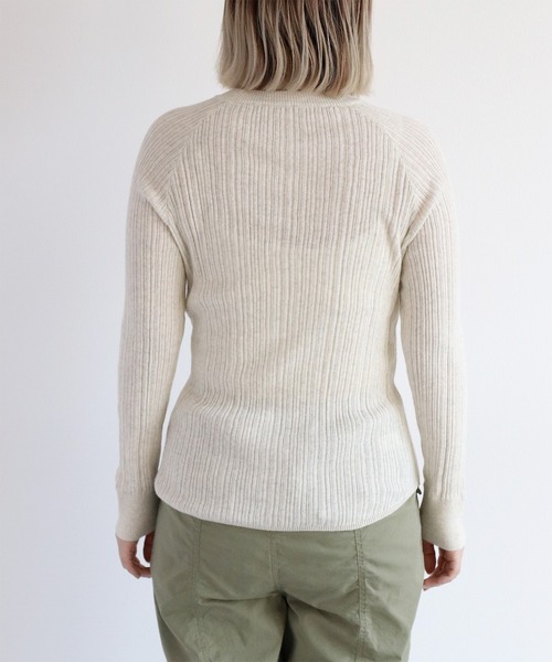 cepo(セポ)の「ランダムリブクルーネックニット(Tシャツ/カットソー・レディース・チャコール/グレー/オフホワイト・M)」の12枚目の写真