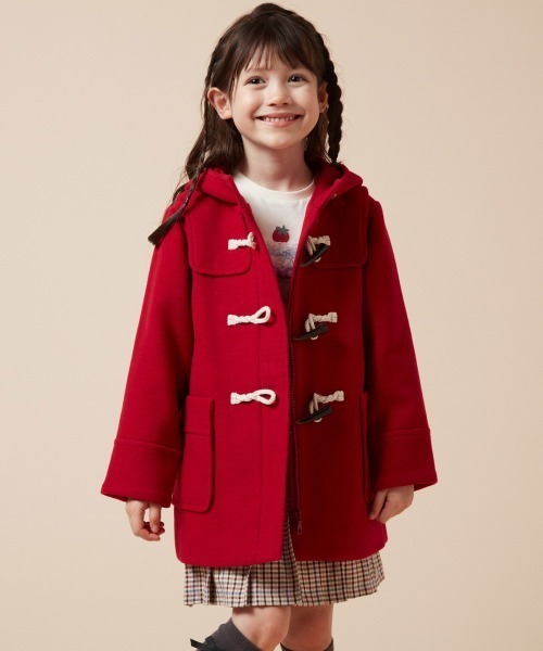 a.v.v（アーヴェヴェ）の「[140-150]【選べる5色展開】ライトフェイクウールダッフルコート（ダッフルコート・キッズ・ベージュ/ネイビー/レッド/ピンク/ライトブルー・140/150）」の19枚目の写真
