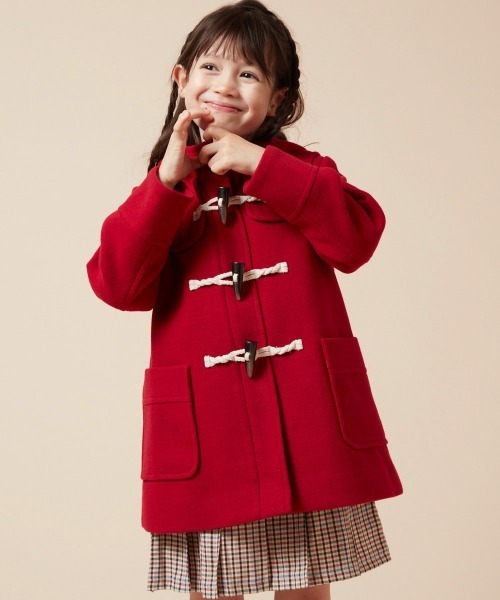 a.v.v（アーヴェヴェ）の「[140-150]【選べる5色展開】ライトフェイクウールダッフルコート（ダッフルコート・キッズ・ベージュ/ネイビー/レッド/ピンク/ライトブルー・140/150）」の20枚目の写真