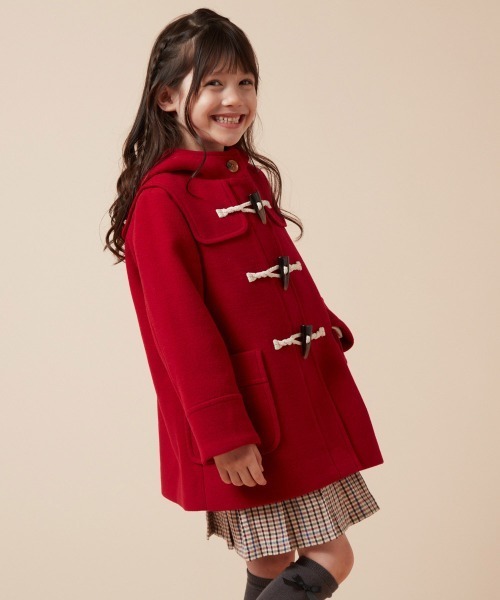 a.v.v（アーヴェヴェ）の「[140-150]【選べる5色展開】ライトフェイクウールダッフルコート（ダッフルコート・キッズ・ベージュ/ネイビー/レッド/ピンク/ライトブルー・140/150）」の22枚目の写真