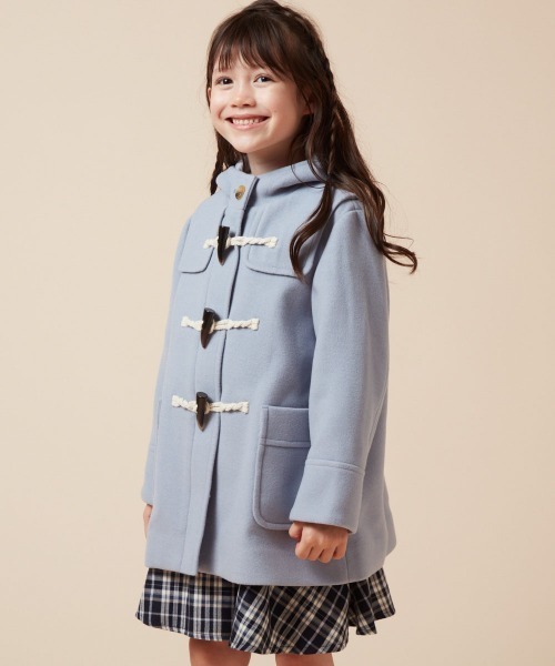 a.v.v（アーヴェヴェ）の「[140-150]【選べる5色展開】ライトフェイクウールダッフルコート（ダッフルコート・キッズ・ベージュ/ネイビー/レッド/ピンク/ライトブルー・140/150）」の8枚目の写真