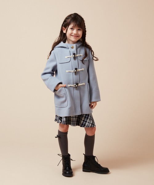 a.v.v（アーヴェヴェ）の「[140-150]【選べる5色展開】ライトフェイクウールダッフルコート（ダッフルコート・キッズ・ベージュ/ネイビー/レッド/ピンク/ライトブルー・140/150）」の13枚目の写真