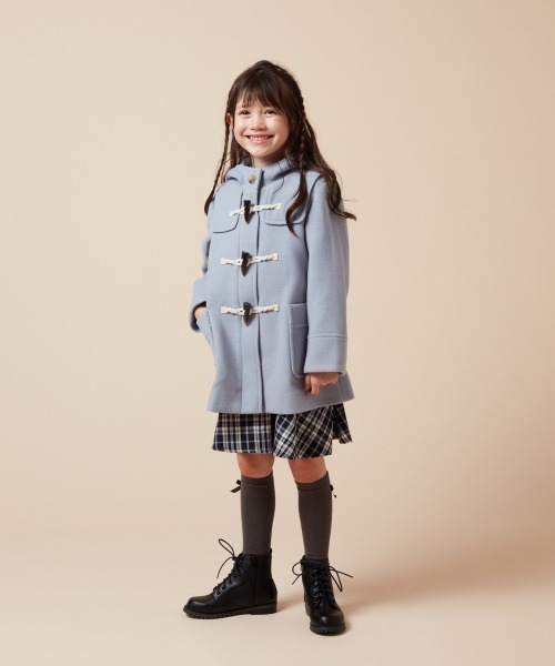 a.v.v（アーヴェヴェ）の「[140-150]【選べる5色展開】ライトフェイクウールダッフルコート（ダッフルコート・キッズ・ベージュ/ネイビー/レッド/ピンク/ライトブルー・140/150）」の14枚目の写真