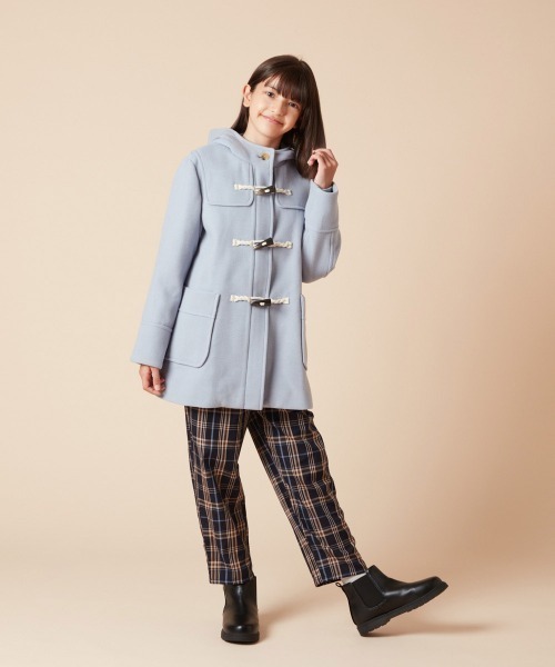 a.v.v（アーヴェヴェ）の「[140-150]【選べる5色展開】ライトフェイクウールダッフルコート（ダッフルコート・キッズ・ベージュ/ネイビー/レッド/ピンク/ライトブルー・140/150）」の15枚目の写真