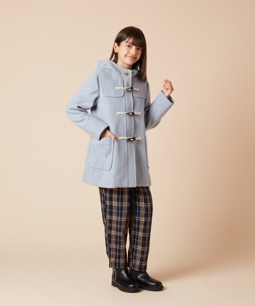 a.v.v（アーヴェヴェ）の「[140-150]【選べる5色展開】ライトフェイクウールダッフルコート（ダッフルコート・キッズ・ベージュ/ネイビー/レッド/ピンク/ライトブルー・140/150）」の16枚目の写真