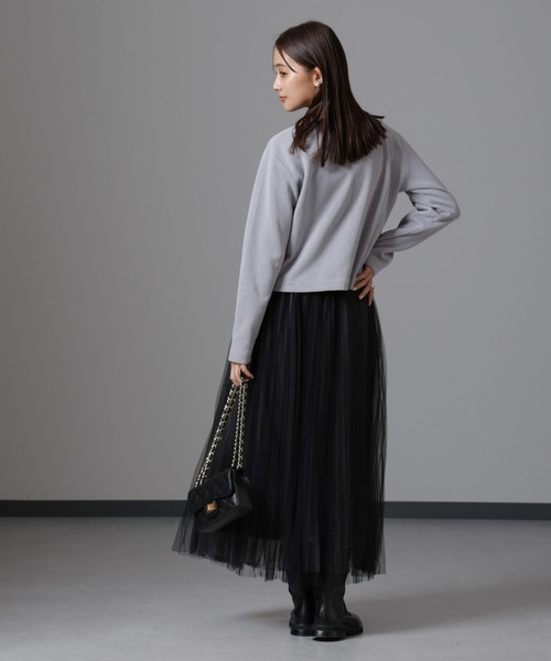 NANO universe（ナノユニバース）の「サカリバドットクルーネックカーディガン（カーディガン/ボレロ・レディース・ブラック/グレー/アイボリー・FREE）」の15枚目の写真