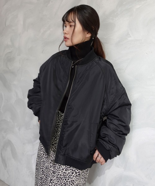 CORNERS（コーナーズ）の「ファイバーダウンギャザーブルゾン（ブルゾン・レディース・アイボリー/グレー/ブラック・M）」の8枚目の写真