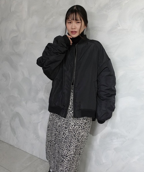 CORNERS（コーナーズ）の「ファイバーダウンギャザーブルゾン（ブルゾン・レディース・アイボリー/グレー/ブラック・M）」の11枚目の写真