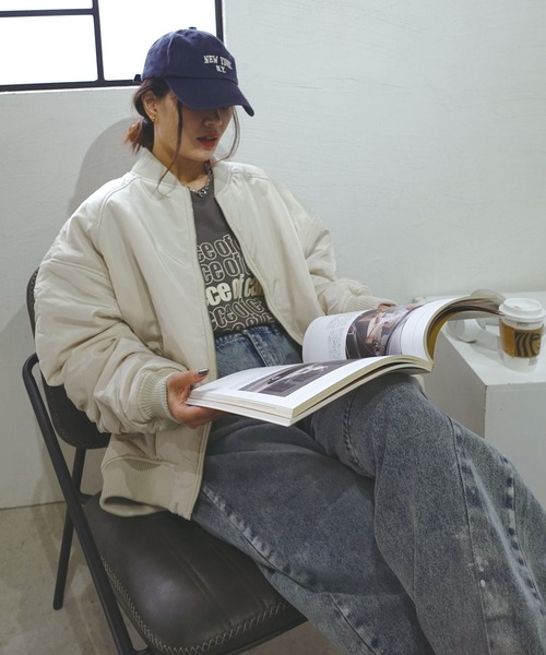 CORNERS（コーナーズ）の「ファイバーダウンギャザーブルゾン（ブルゾン・レディース・アイボリー/グレー/ブラック・M）」の17枚目の写真