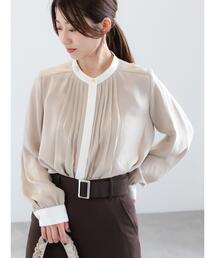 Te chichi | 金釦フロントタックブラウス(シャツ/ブラウス)