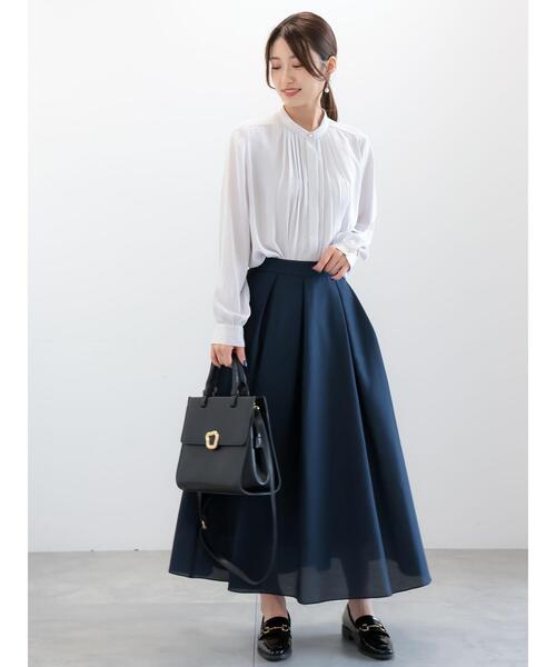 Te chichi（テチチ）の「金釦フロントタックブラウス（シャツ/ブラウス・レディース・ネイビー/グレー/ブラウン/ベージュ・F）」の9枚目の写真