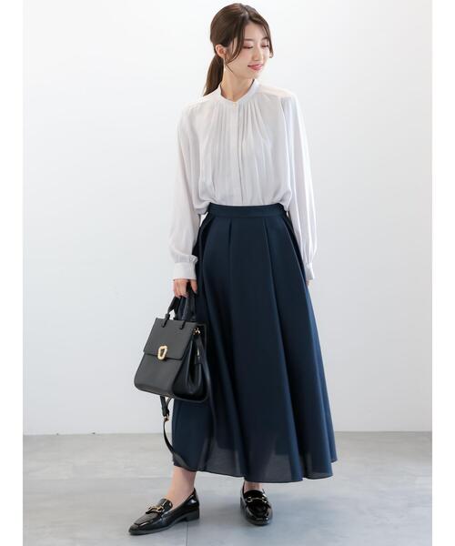 Te chichi（テチチ）の「金釦フロントタックブラウス（シャツ/ブラウス・レディース・ネイビー/グレー/ブラウン/ベージュ・F）」の10枚目の写真