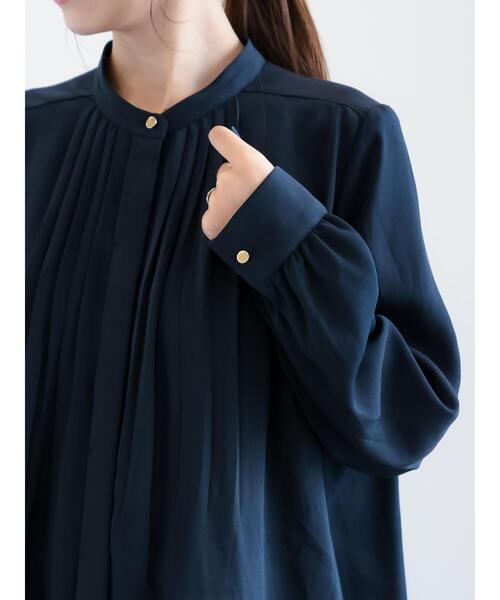 Te chichi（テチチ）の「金釦フロントタックブラウス（シャツ/ブラウス・レディース・ネイビー/グレー/ブラウン/ベージュ・F）」の19枚目の写真