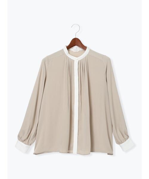 Te chichi（テチチ）の「金釦フロントタックブラウス（シャツ/ブラウス・レディース・ネイビー/グレー/ブラウン/ベージュ・F）」の20枚目の写真