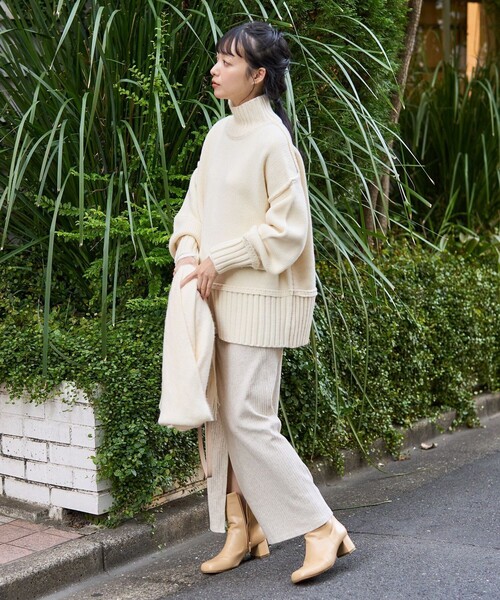 ◇【新品】FREAK'S STORE タートルボリュームニット/ タートルネック FREAK'S STORE ニット セーター タートル ボリューム ニット