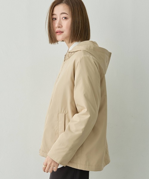 Petit Honfleur（プチオンフルール）の「2WAYスーパーウォームジャケット【フード取り外し可能・発熱中綿・撥水】（ダウンジャケット/コート・レディース・ネイビー/ベージュ/カーキ・9号/11号/13号）」の8枚目の写真