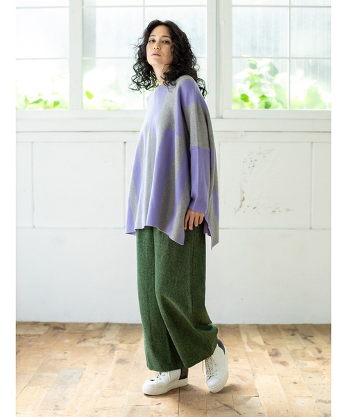 【セール】ヘリンボーンワイドパンツ（その他パンツ）｜OSMOSIS（オズモーシス）