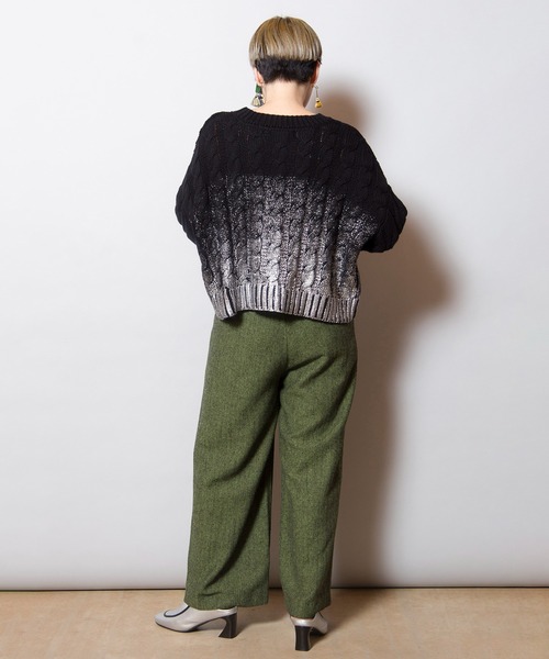 【セール】ヘリンボーンワイドパンツ（その他パンツ）｜OSMOSIS（オズモーシス）