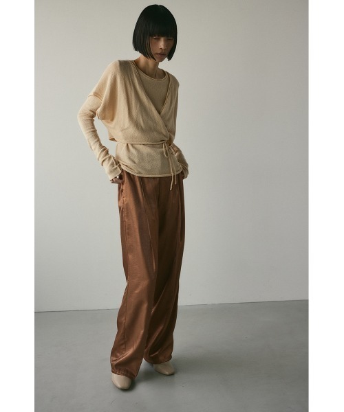 STYLEMIXER（スタイルミキサー）の「サテンタックパンツ（その他パンツ・レディース・アイボリー/イエロー/ブラウン・SMALL/MEDIUM）」の13枚目の写真