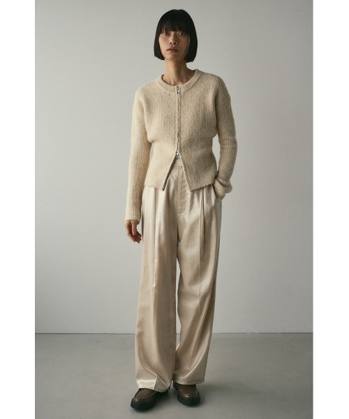 STYLEMIXER（スタイルミキサー）の「サテンタックパンツ（その他パンツ・レディース・アイボリー/イエロー/ブラウン・SMALL/MEDIUM）」の4枚目の写真