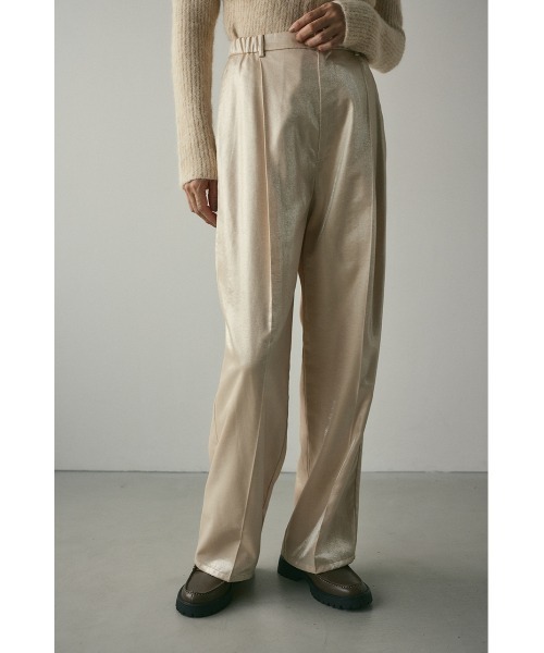 STYLEMIXER（スタイルミキサー）の「サテンタックパンツ（その他パンツ・レディース・アイボリー/イエロー/ブラウン・SMALL/MEDIUM）」の5枚目の写真