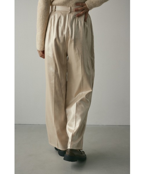 STYLEMIXER（スタイルミキサー）の「サテンタックパンツ（その他パンツ・レディース・アイボリー/イエロー/ブラウン・SMALL/MEDIUM）」の7枚目の写真