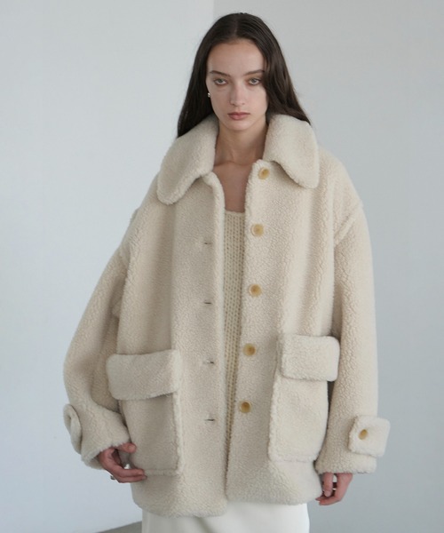 セール】RIDGE POCKET BOA OVER COAT（ステンカラーコート）｜CLANE  