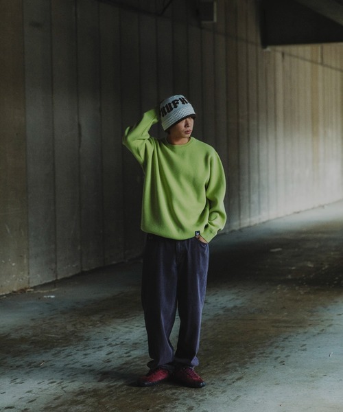 HUF（ハフ）の「CLASSIC KNIT BUCKET HAT（ハット・メンズ・ベージュ系その他/ブラック・ONE SIZE）」の18枚目の写真