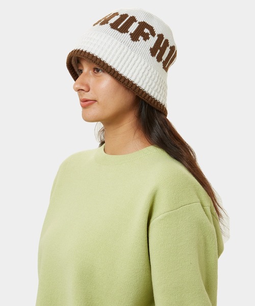 HUF（ハフ）の「CLASSIC KNIT BUCKET HAT（ハット・メンズ・ベージュ系その他/ブラック・ONE SIZE）」の13枚目の写真