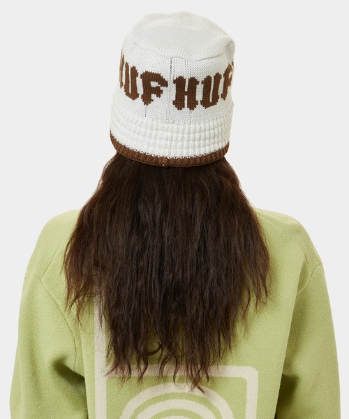 HUF（ハフ）の「CLASSIC KNIT BUCKET HAT（ハット・メンズ・ベージュ系その他/ブラック・ONE SIZE）」の17枚目の写真