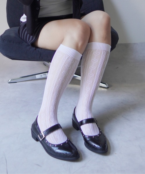 IMARI（イマリ）の「【 IMARI / イマリ 】  総レース ハイソックス（ソックス/靴下・レディース・ホワイト/ブラック/ブラック系その他/ホワイト系その他・FREE）」の20枚目の写真