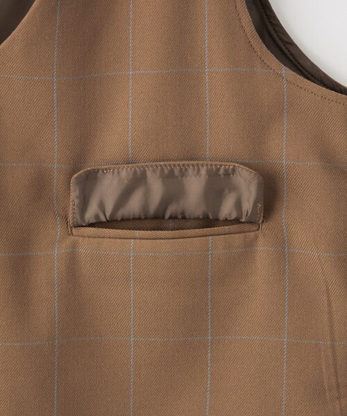 green label relaxing（グリーンレーベルリラクシング）の「チェック ベスト + タックスカート セット / キッズ 100cm-130cm（スーツセット・キッズ・その他1・100cm/110cm/120cm/130cm）」の15枚目の写真