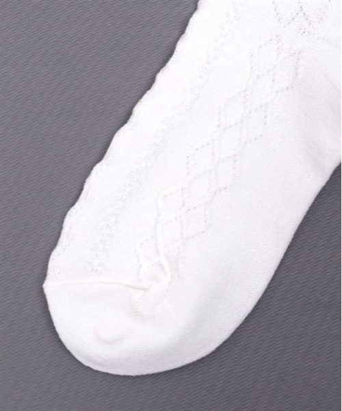 axes femme(アクシーズファム)の「シアーリボンラメハイソックス(ソックス/靴下・キッズ・ブラック/ホワイト・FREE)」の11枚目の写真