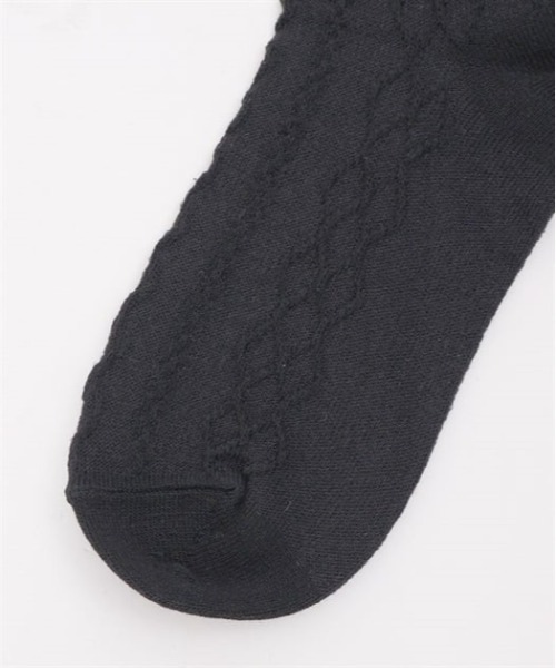 axes femme(アクシーズファム)の「シアーリボンラメハイソックス(ソックス/靴下・キッズ・ブラック/ホワイト・FREE)」の7枚目の写真