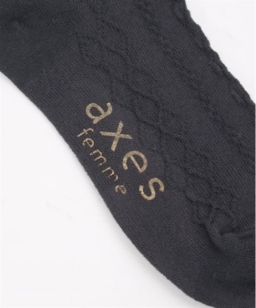axes femme(アクシーズファム)の「シアーリボンラメハイソックス(ソックス/靴下・キッズ・ブラック/ホワイト・FREE)」の9枚目の写真