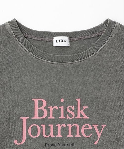 LOVETOXIC(ラブトキシック)の「【LTXC】【綿100%】ピグメントちびT(Tシャツ/カットソー・キッズ・チャコール/ブラウン・S/M/L)」の10枚目の写真