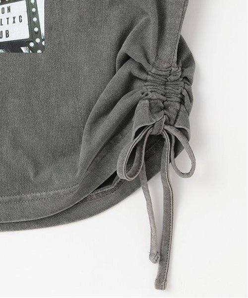 LOVETOXIC(ラブトキシック)の「【LTXC】【綿100%】ピグメントちびT(Tシャツ/カットソー・キッズ・チャコール/ブラウン・S/M/L)」の7枚目の写真