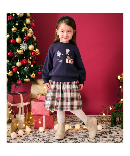 apres les cours（アプレレクール）の「【リンク】インパンツ付きギャザースカート（スカート・キッズ・ブラック/レッド/キナリ・80/90/100/110/120/130/140）」の7枚目の写真