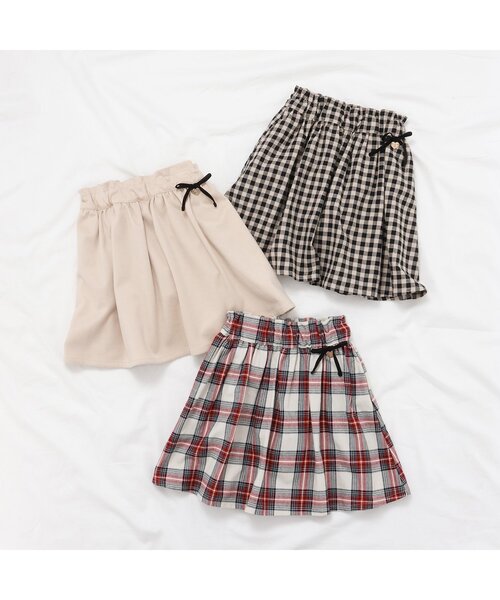 apres les cours（アプレレクール）の「【リンク】インパンツ付きギャザースカート（スカート・キッズ・ブラック/レッド/キナリ・80/90/100/110/120/130/140）」の9枚目の写真