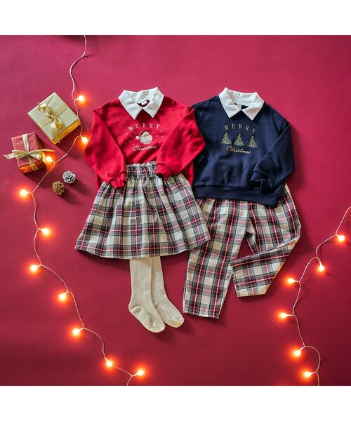 apres les cours（アプレレクール）の「【リンク】インパンツ付きギャザースカート（スカート・キッズ・ブラック/レッド/キナリ・80/90/100/110/120/130/140）」の14枚目の写真