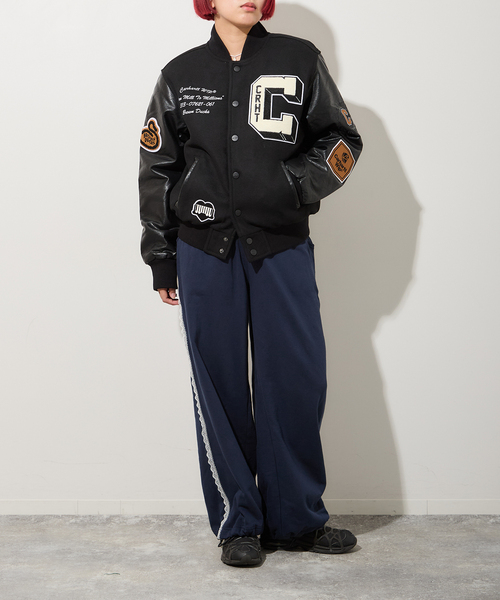 Carhartt WIP(カーハートダブリューアイピー)の「【CARHARTT WIP】 BROWN DUCKS BOMBER I033855(その他アウター・レディース・ブラック・X-SMALL)」の3枚目の写真