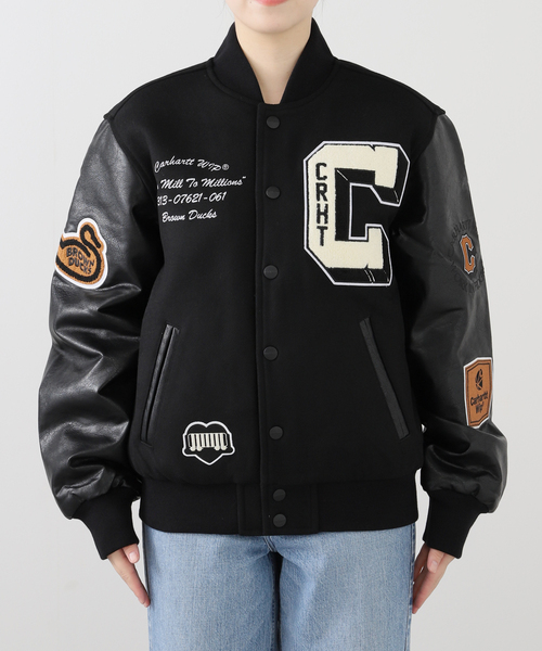 Carhartt WIP(カーハートダブリューアイピー)の「【CARHARTT WIP】 BROWN DUCKS BOMBER I033855(その他アウター・レディース・ブラック・X-SMALL)」の10枚目の写真