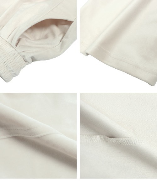 KOBE LETTUCE（コウベレタス）の「バレルレッグベロアカーブパンツ（その他パンツ・レディース・グリーン/ブラウン/チャコール/ブラック/アイボリー系・M/PM）」の12枚目の写真