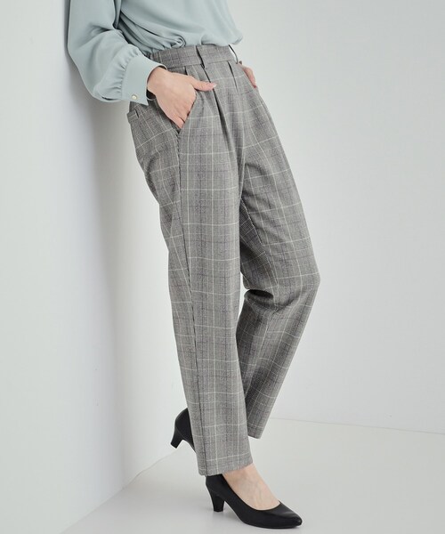 SHOO・LA・RUE（シューラルー）の「◆【洗える】あったか両面起毛テーパードパンツ（その他パンツ・レディース・グレー系1/ベージュ系1/チャコールグレー/ブラック・01/02/03/04/05）」の3枚目の写真