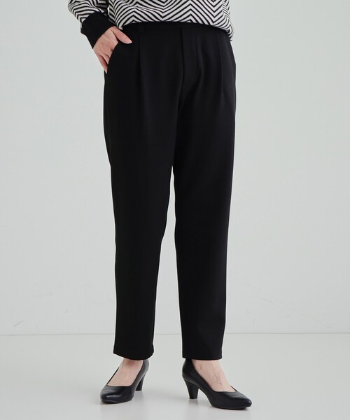 SHOO・LA・RUE（シューラルー）の「◆【洗える】あったか両面起毛テーパードパンツ（その他パンツ・レディース・グレー系1/ベージュ系1/チャコールグレー/ブラック・01/02/03/04/05）」の9枚目の写真